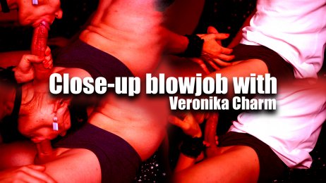 Close-up blowjob with Veronika Charm