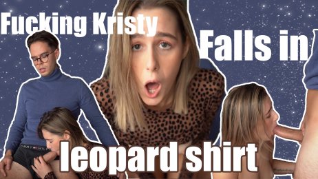 Fucking Kristy Falls in leopard shirt