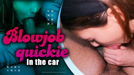 Blowjob quickie in the car