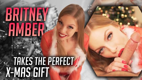 Britney Amber takes the perfect X-Mas gift!