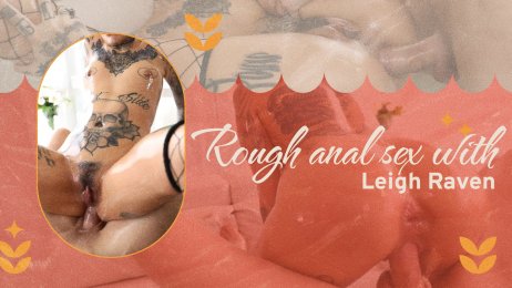 Squirting in rough anal sex with Leigh Raven!