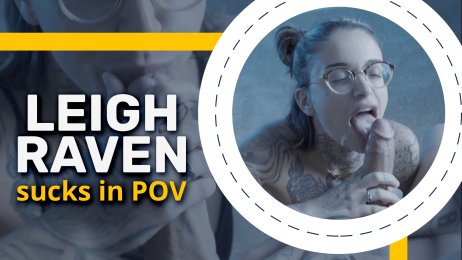 Leigh Raven sucks in POV deepthroat blowjob!