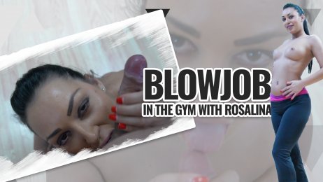 Blowjob in the gym with Rosalina