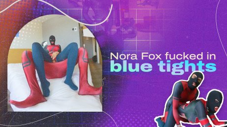Nora Fox fucked in blue tights