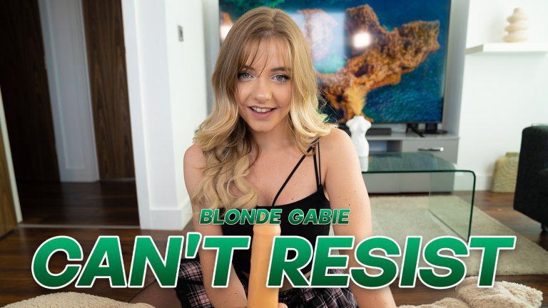 Blonde Gabie can`t resist